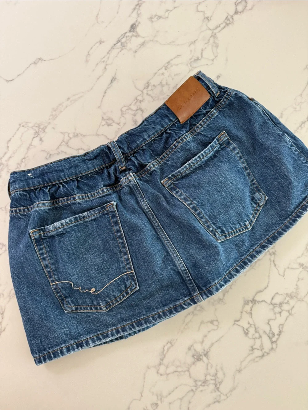 Free People We The Free Demi Denim Skort - Mood Ring - Size 31